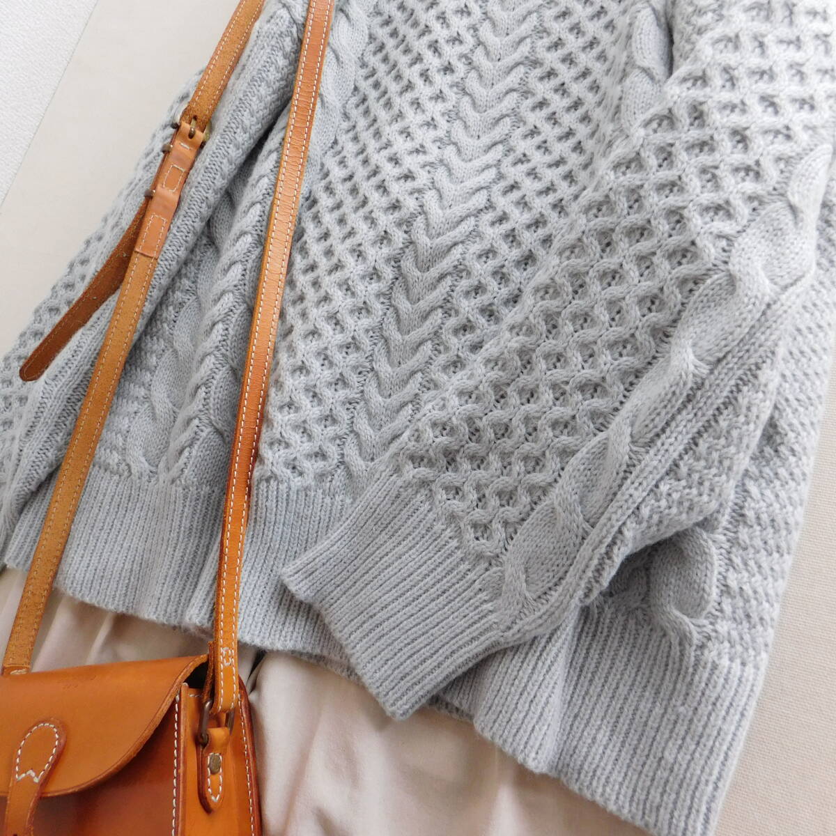 サマンサモスモス★Samansa Mos2★新品同様★ケーブルニット★E004_画像6