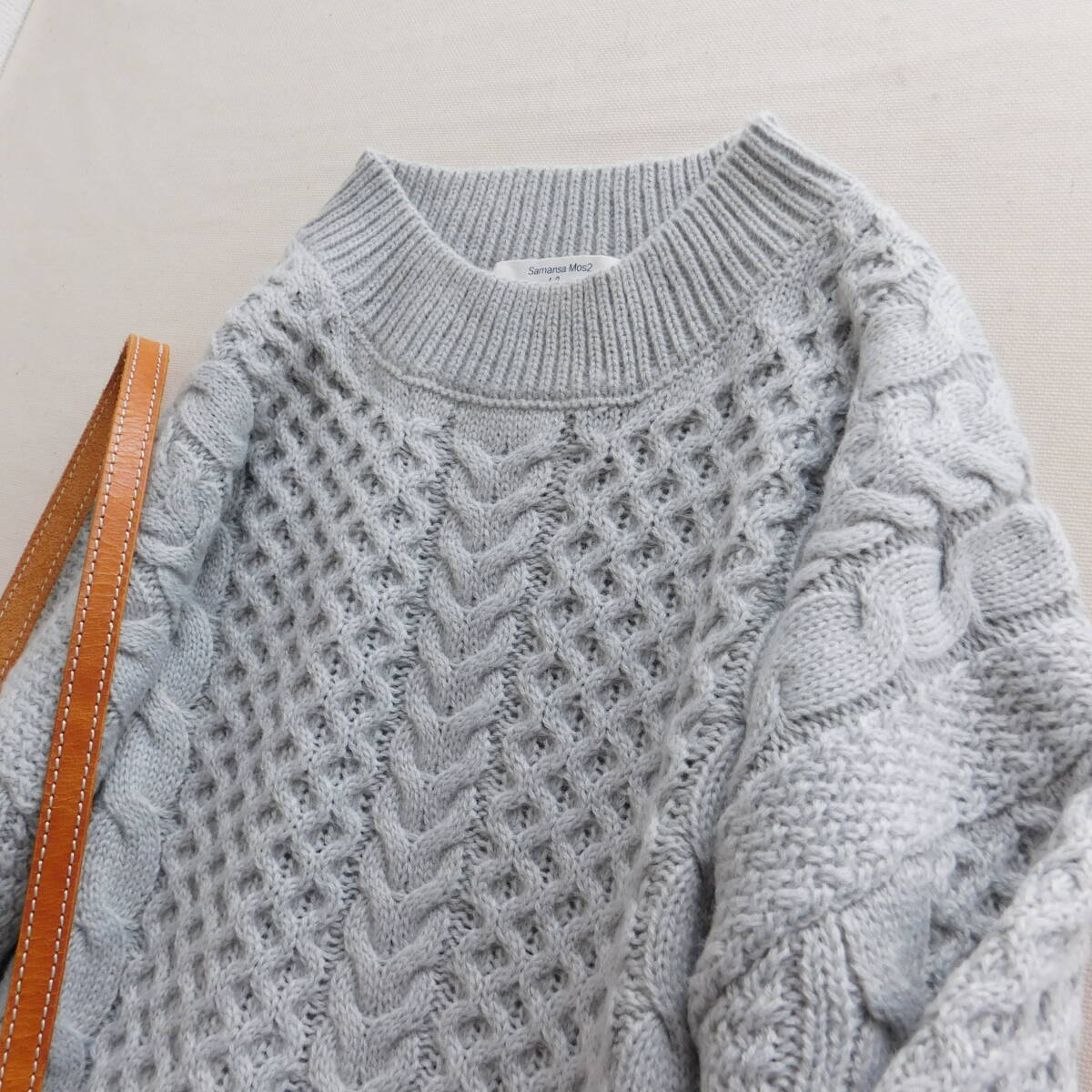 サマンサモスモス★Samansa Mos2★新品同様★ケーブルニット★E004_画像7