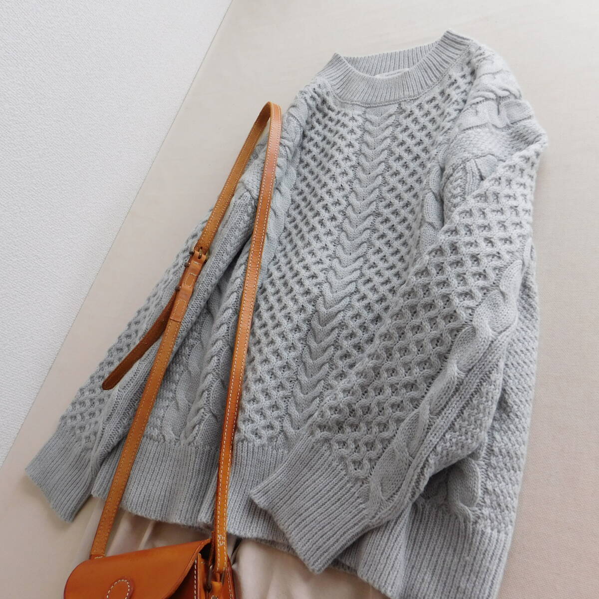 サマンサモスモス★Samansa Mos2★新品同様★ケーブルニット★E004_画像5