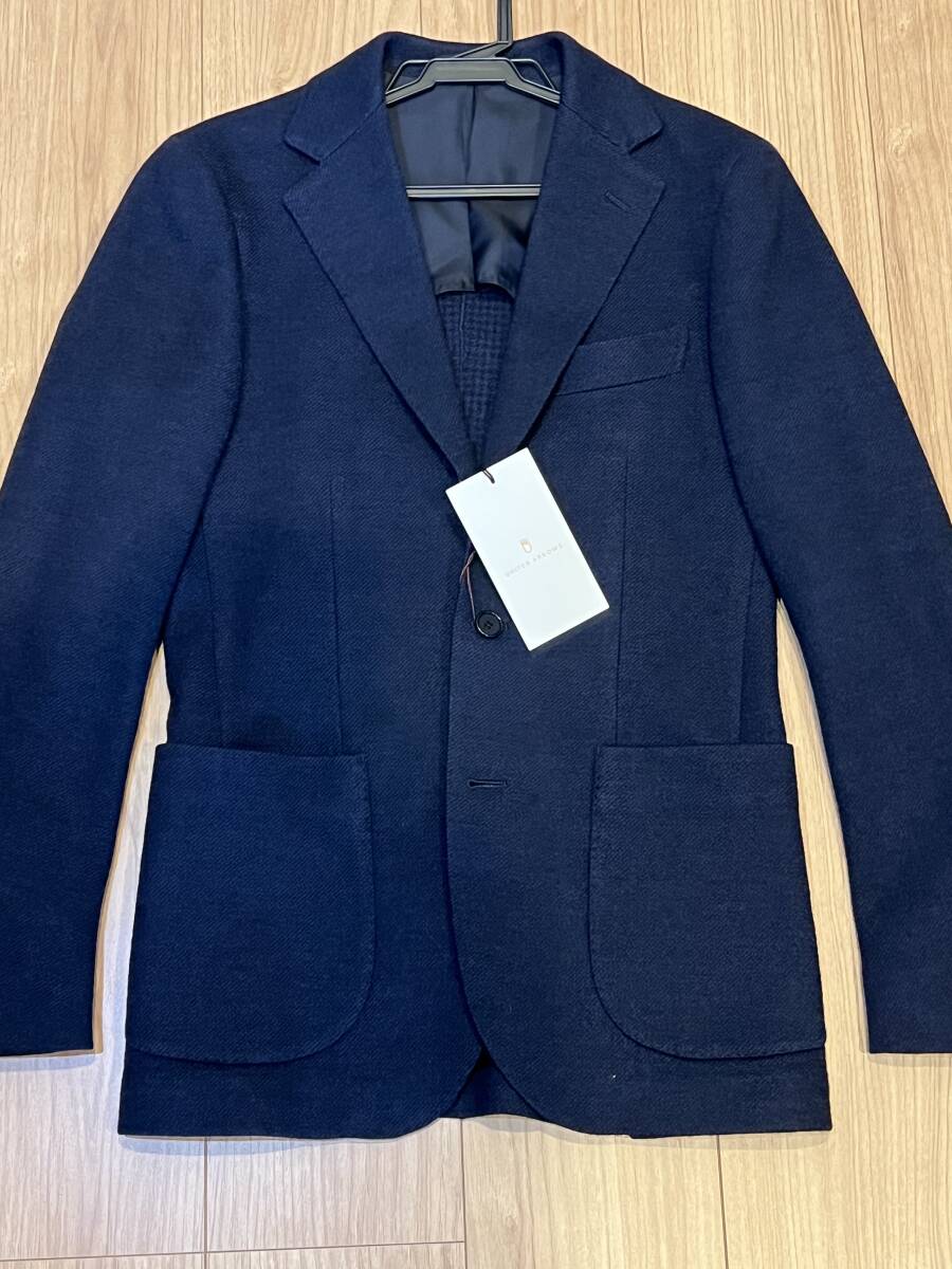 UNITED ARROWS メランジ ジャージー 3Bシングル ジャケットXS　42サイズ