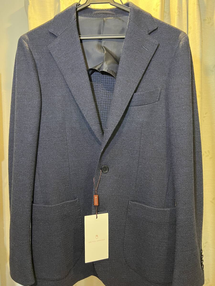 UNITED ARROWS メランジ ジャージー 3Bシングル ジャケットXS　42サイズ
