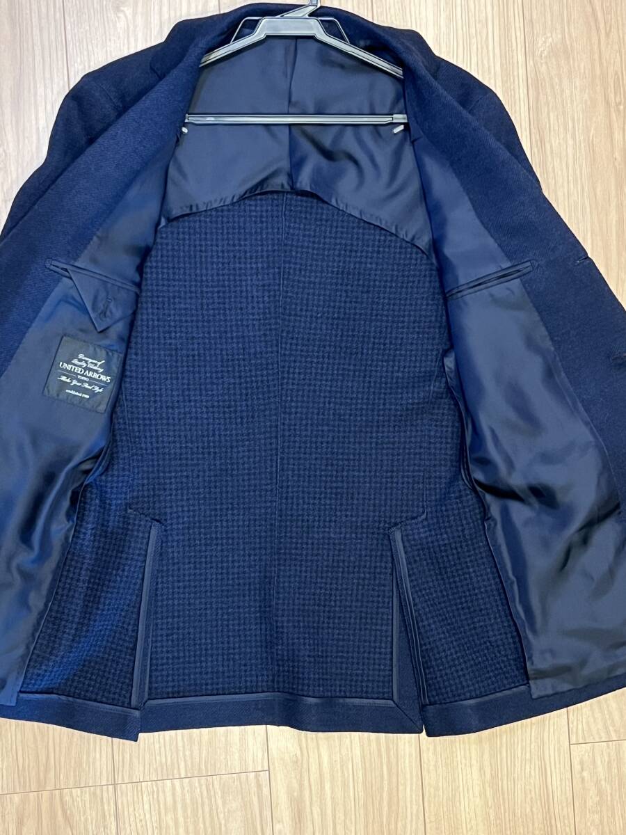 UNITED ARROWS メランジ ジャージー 3Bシングル ジャケットXS　42サイズ