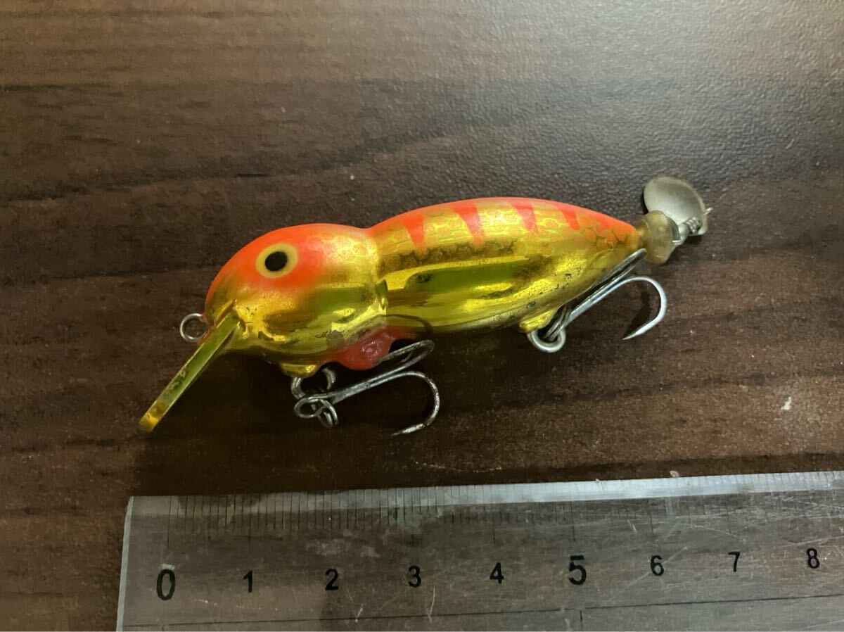 ヘドンheddon プラドコ期 クラップシューター 小 赤金 検索 ヒロ内藤 crap shooter クランクベイト_画像1