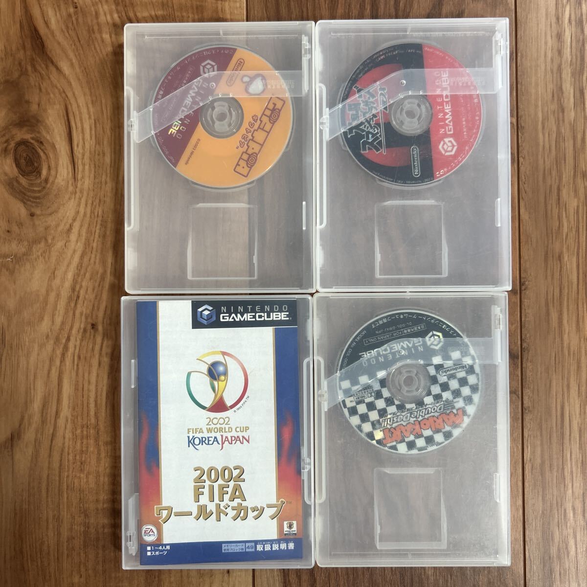●未チェックジャンク品　2002FIFAワールドカップ　マリオカート　ギフトピア　大亂闘スマッシュブラザーズ ゲームキューブ