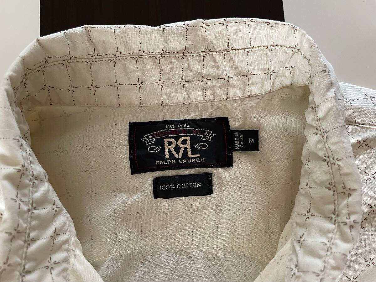 【傑作】美品 RRL PRINTED WESTERN SHIRTS プリント柄 ウエスタン シャツ_画像3