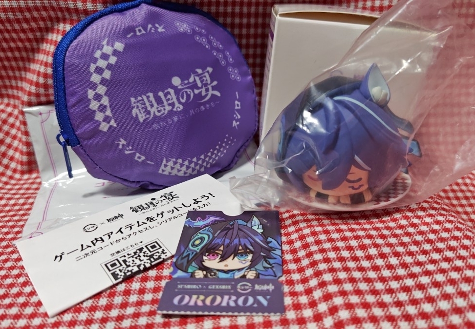 原神　スシローコラボ　オロルン　エコバッグ　フィギュア　セット+おまけ付き_画像1