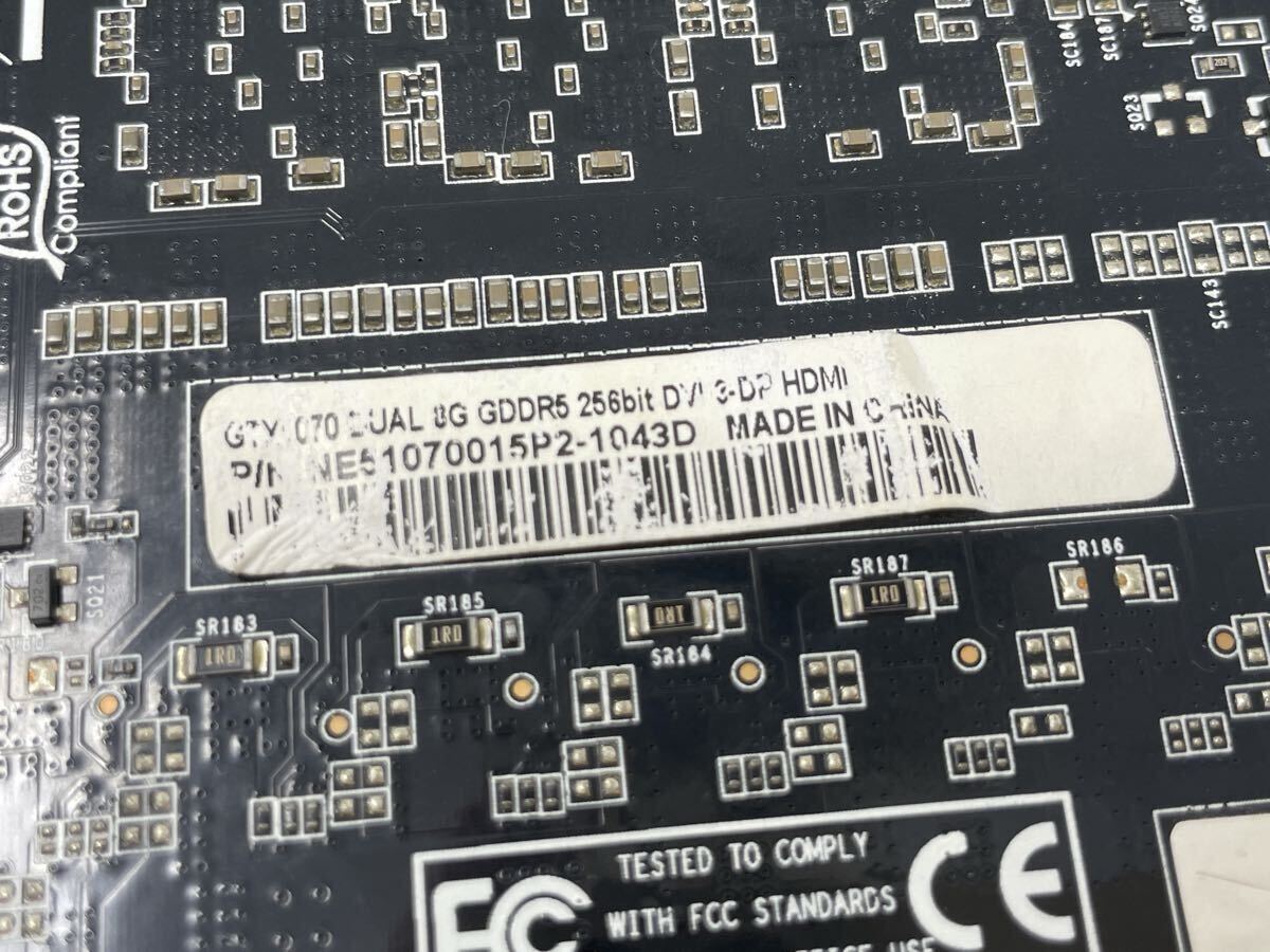 Palit GeForce GTX1070 8GB DUAL(NE51070015P2-1043D) 動作確認済み 中古 GDDR5 NVIDIA グラフィックボード_画像8
