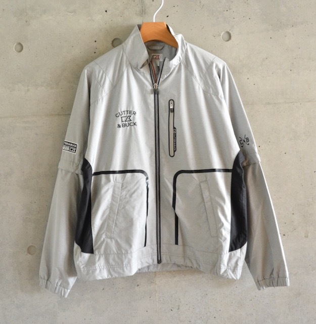 【 カッター&バック 】2WAY 長袖 半袖 ジップアップ ジャケット ウィンドブレーカー Mサイズ CUTTER & BUCK_画像1