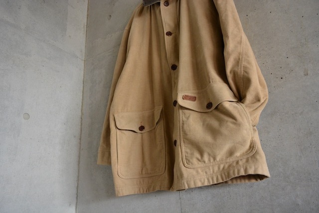 オーストラリア製【 R.M.Williams 】モールスキン カバーオール XLサイズ / コットン 襟レザー ジャケット _画像5