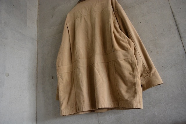 オーストラリア製【 R.M.Williams 】モールスキン カバーオール XLサイズ / コットン 襟レザー ジャケット _画像7