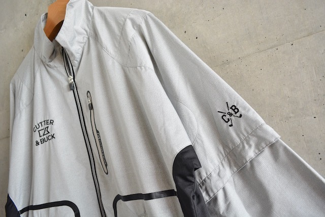 【 カッター&バック 】2WAY 長袖 半袖 ジップアップ ジャケット ウィンドブレーカー Mサイズ CUTTER & BUCK_画像4
