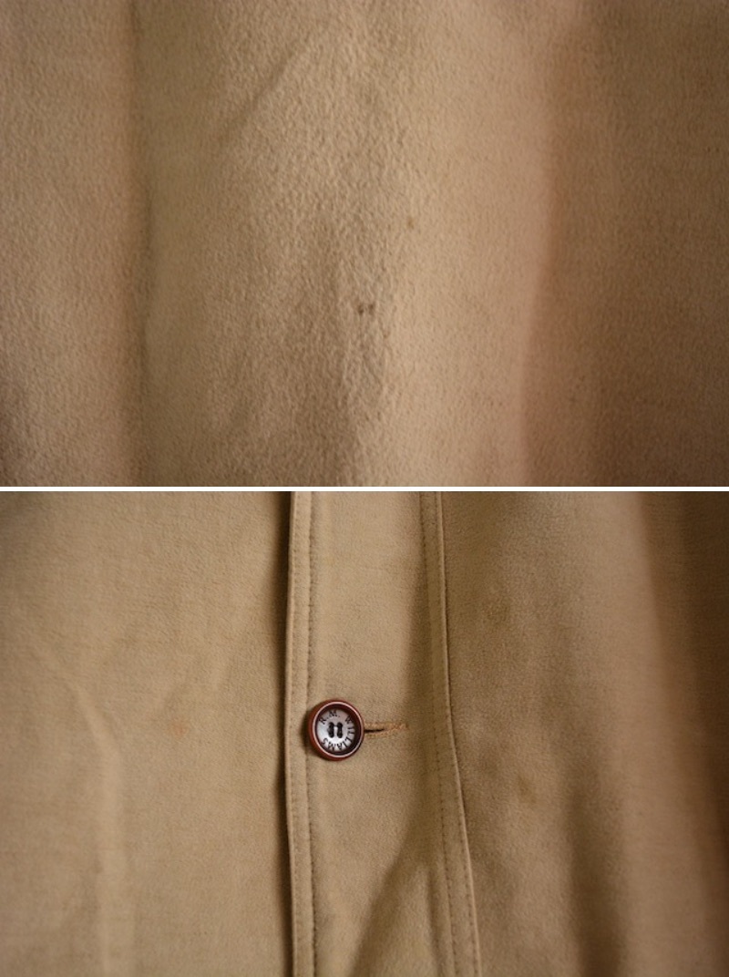 オーストラリア製【 R.M.Williams 】モールスキン カバーオール XLサイズ / コットン 襟レザー ジャケット _画像10