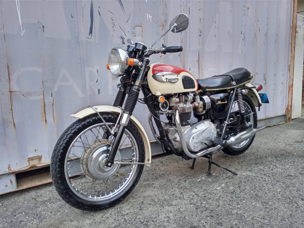 1969y T120R Bonneville Showa 44 год ., внутренний регистрация. машина!