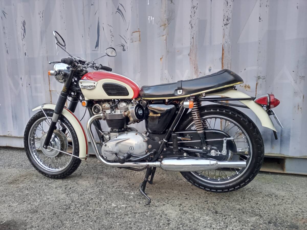 1969y T120R Bonneville Showa 44 год ., внутренний регистрация. машина!