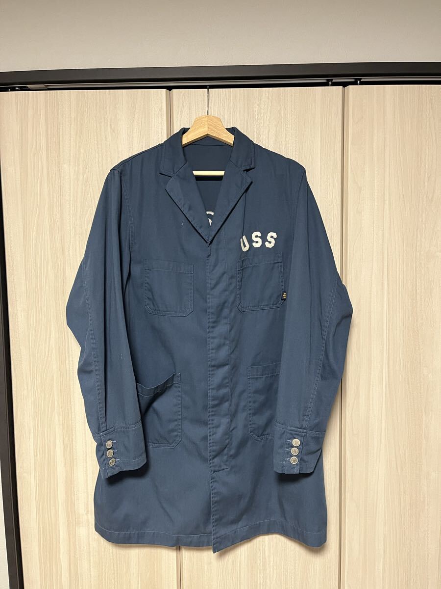 URSUS BAPE ショップコート サイズL ネイビー_画像1