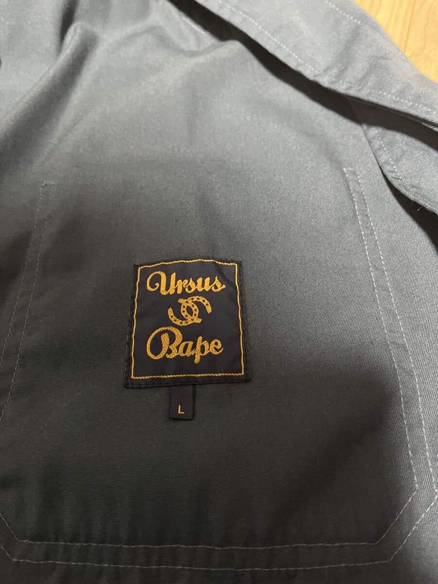 URSUS BAPE ショップコート サイズL ネイビー_画像3