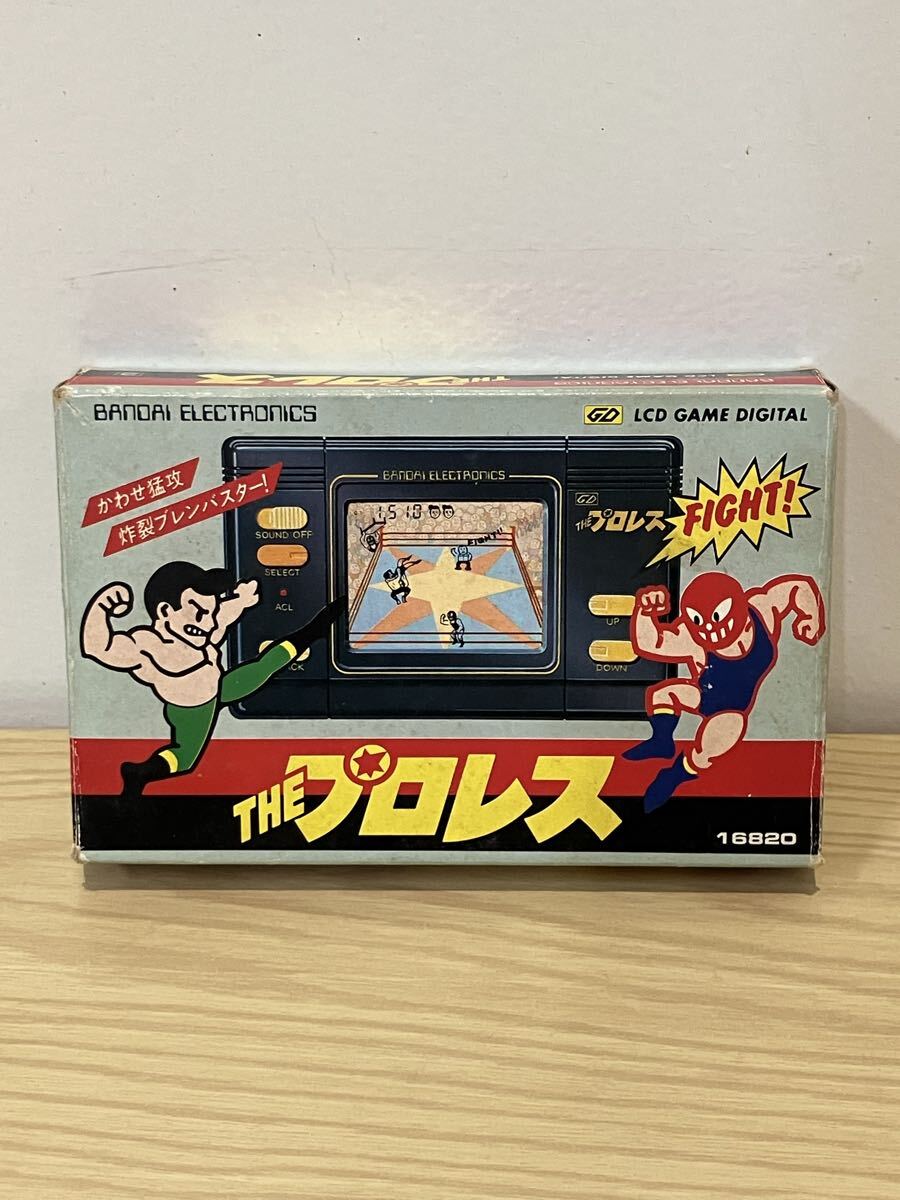 バンダイ　THEプロレス　レトロゲーム　ゲームウォッチ　箱と説明書つき　動作未確認　＃8243_画像6