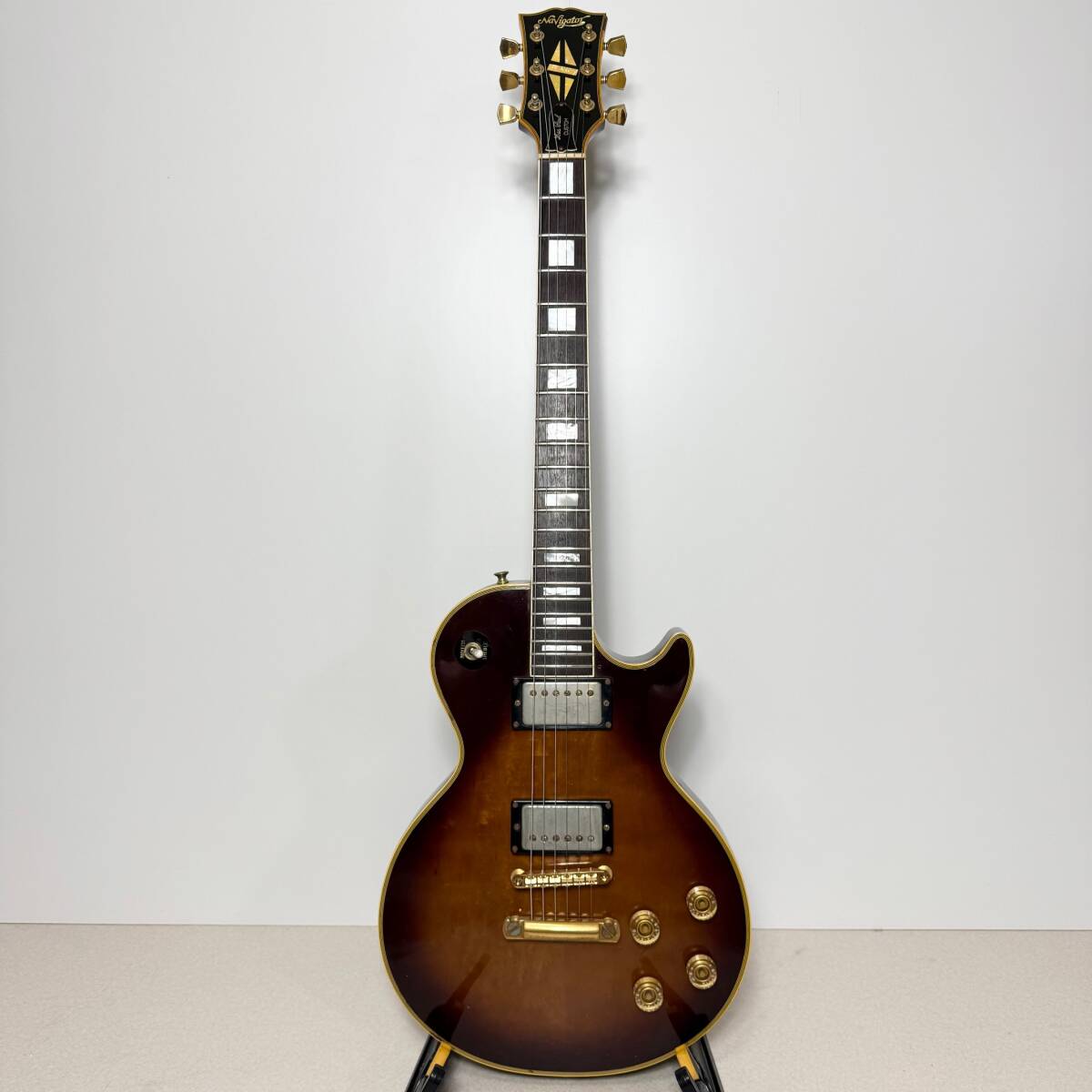 希少 70年代 Navigator ESP Les Paul CUSTOM レスポール カスタム タイプ ジャパンヴィンテージ 日本製 無垢 ラッカー フレットエッジ_画像2