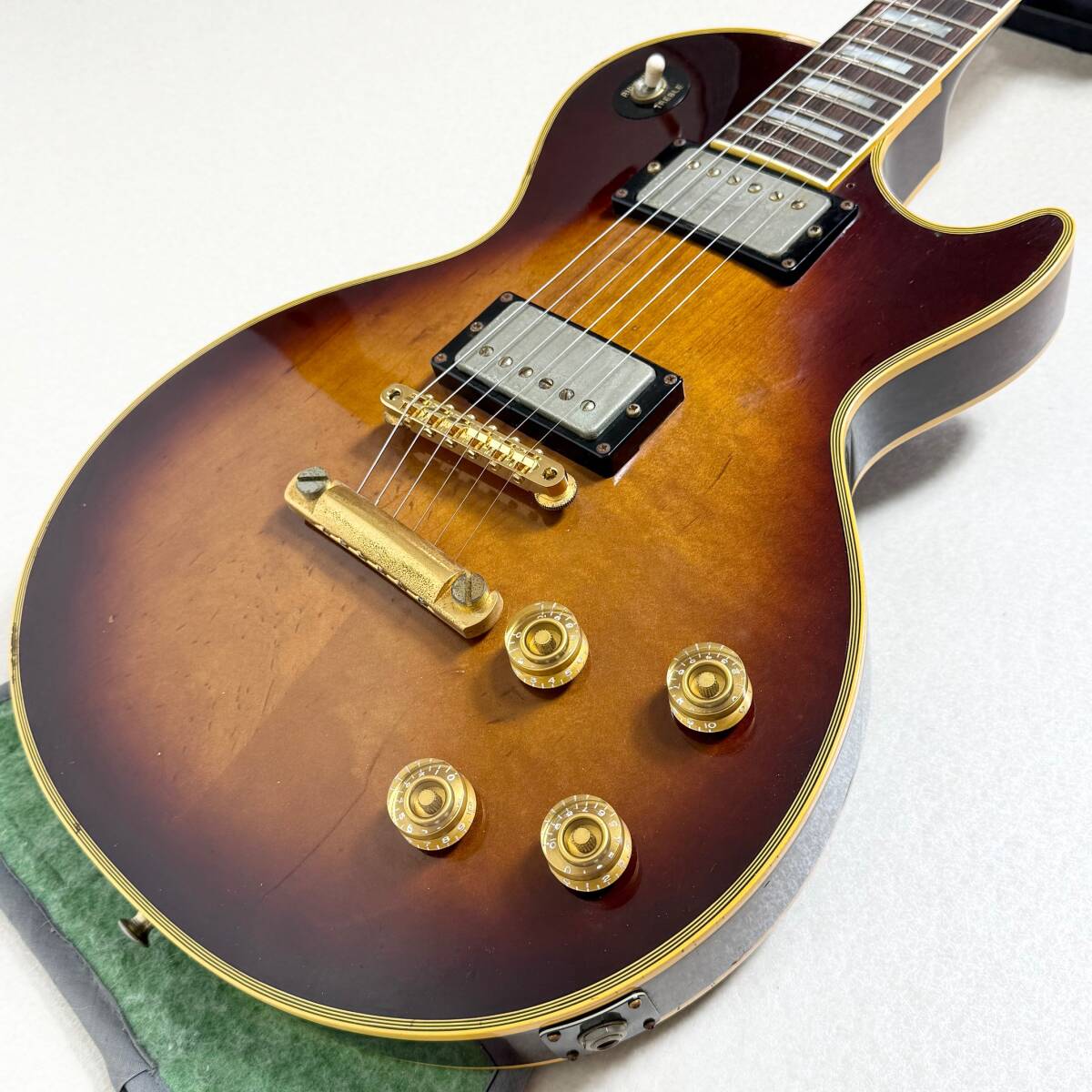 希少 70年代 Navigator ESP Les Paul CUSTOM レスポール カスタム タイプ ジャパンヴィンテージ 日本製 無垢 ラッカー フレットエッジ_画像4