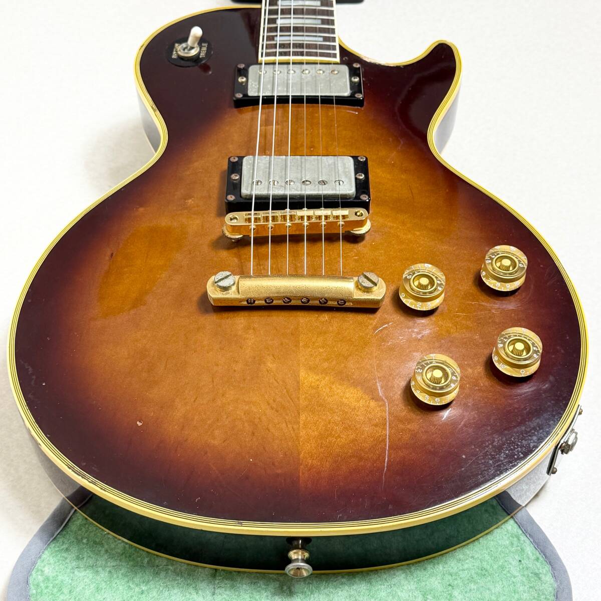 希少 70年代 Navigator ESP Les Paul CUSTOM レスポール カスタム タイプ ジャパンヴィンテージ 日本製 無垢 ラッカー フレットエッジ_画像5