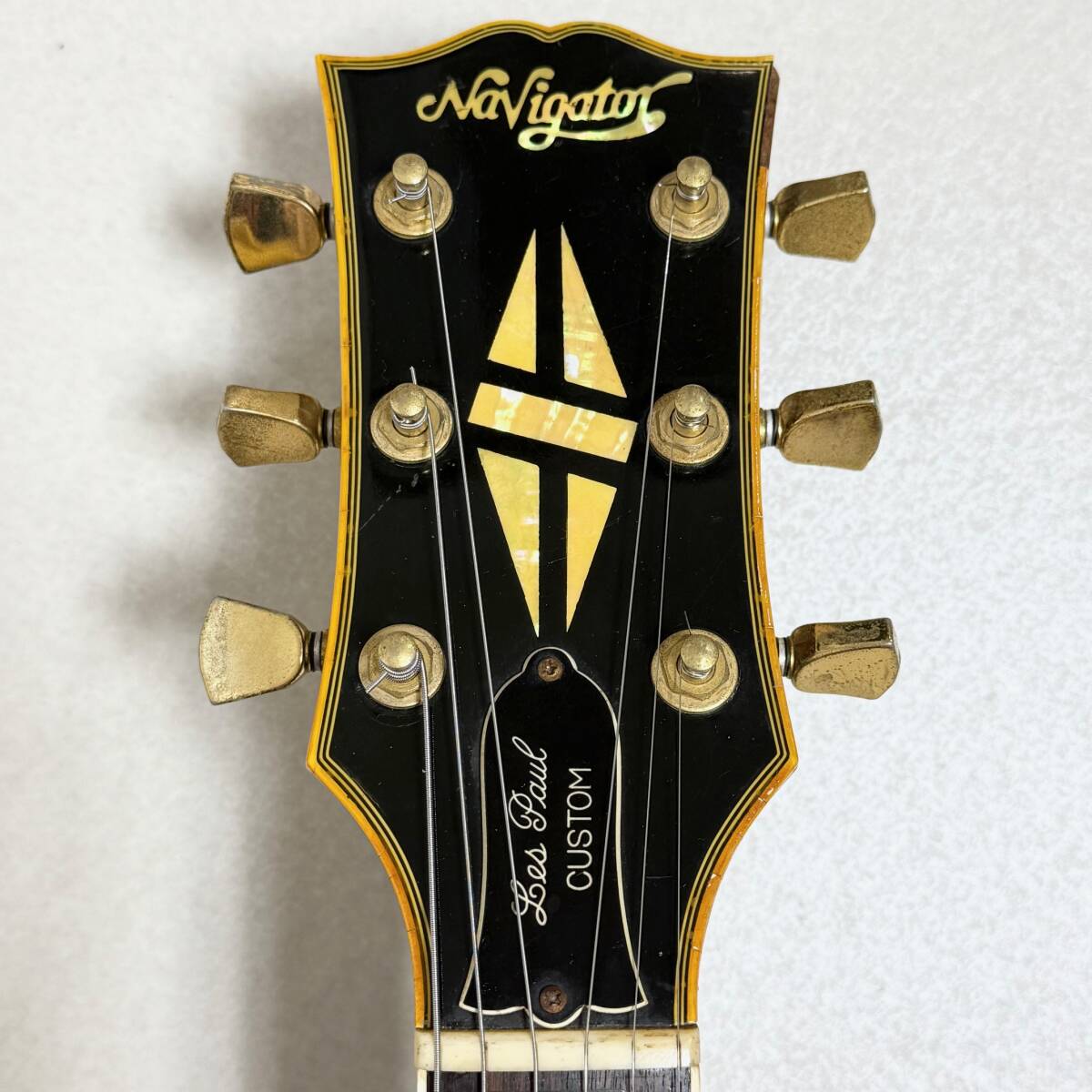 希少 70年代 Navigator ESP Les Paul CUSTOM レスポール カスタム タイプ ジャパンヴィンテージ 日本製 無垢 ラッカー フレットエッジ_画像3
