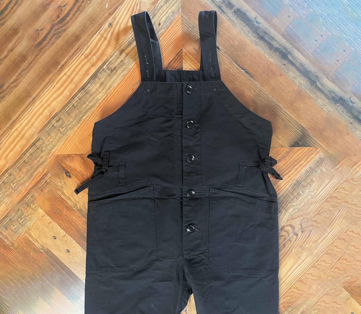 2020 Engineered Garments エンジニアードガーメンツ Waders - Double Cloth XS 黒 オーバーオール_画像1