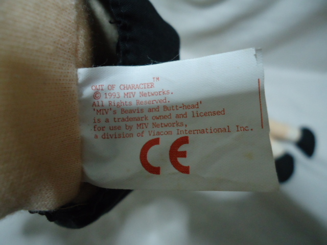 ＵＳ　1993年製　ビーバス＆バッドヘッド　35センチ　２点セット　ヴィンテージ　ぬいぐるみ　ドール　飾り物_画像6