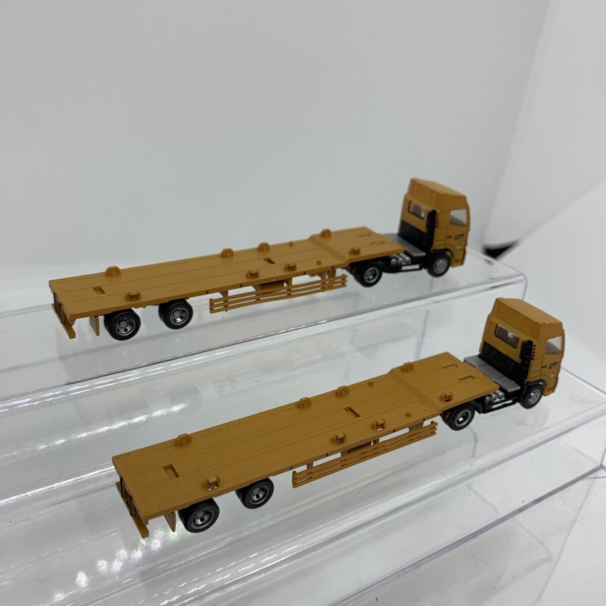 2台まとめ 1/150 ザ・トレーラーコレクション 第5弾 044 日本通運 日野プロフィアハイルーフ トレーラー トミーテック コンテナ無 1円〜_画像2