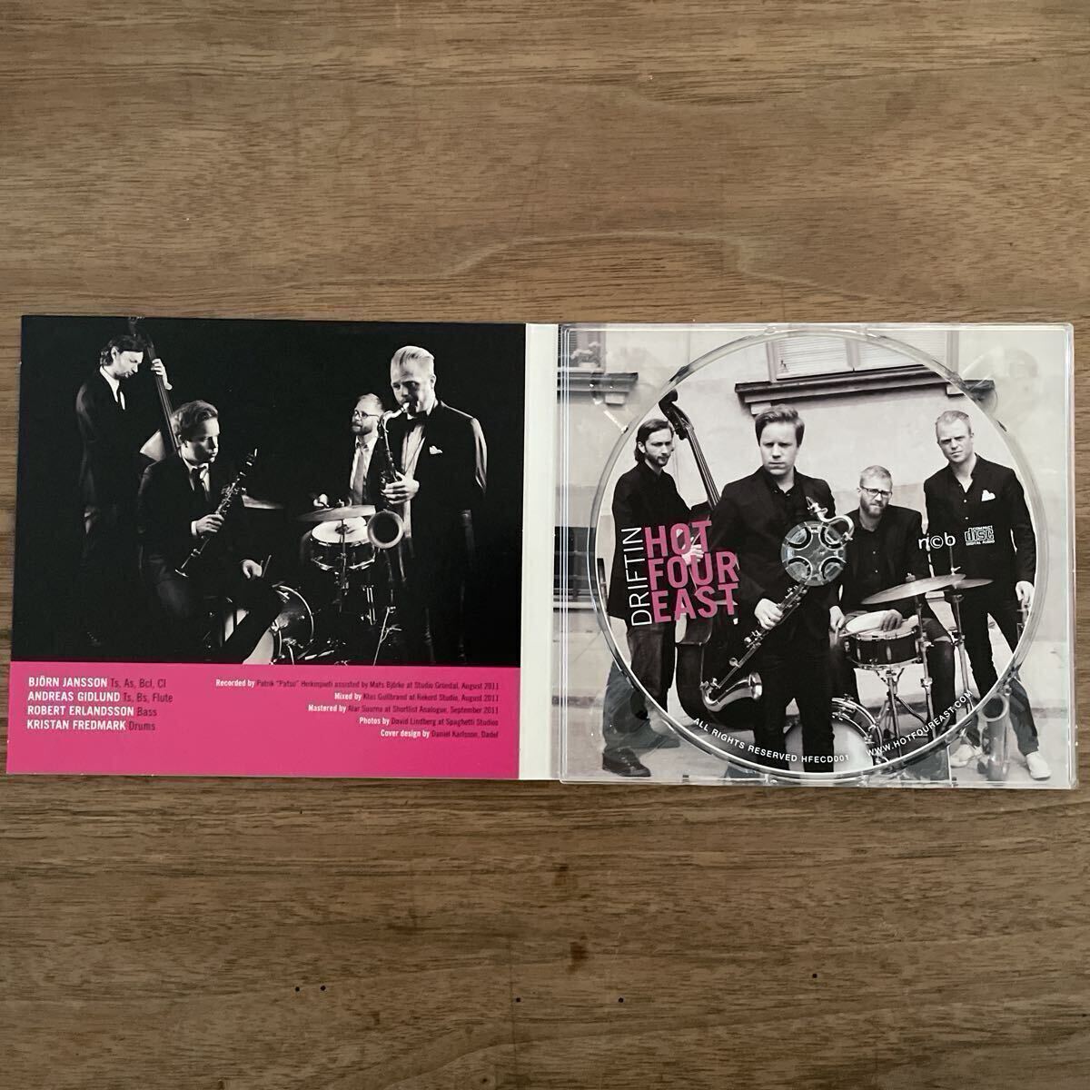 【レアマイナー貴重盤CD】HOT FOUR EAST 『Driftin』スウェーデン　自主制作盤　2011年録音　　入手難CD_画像2