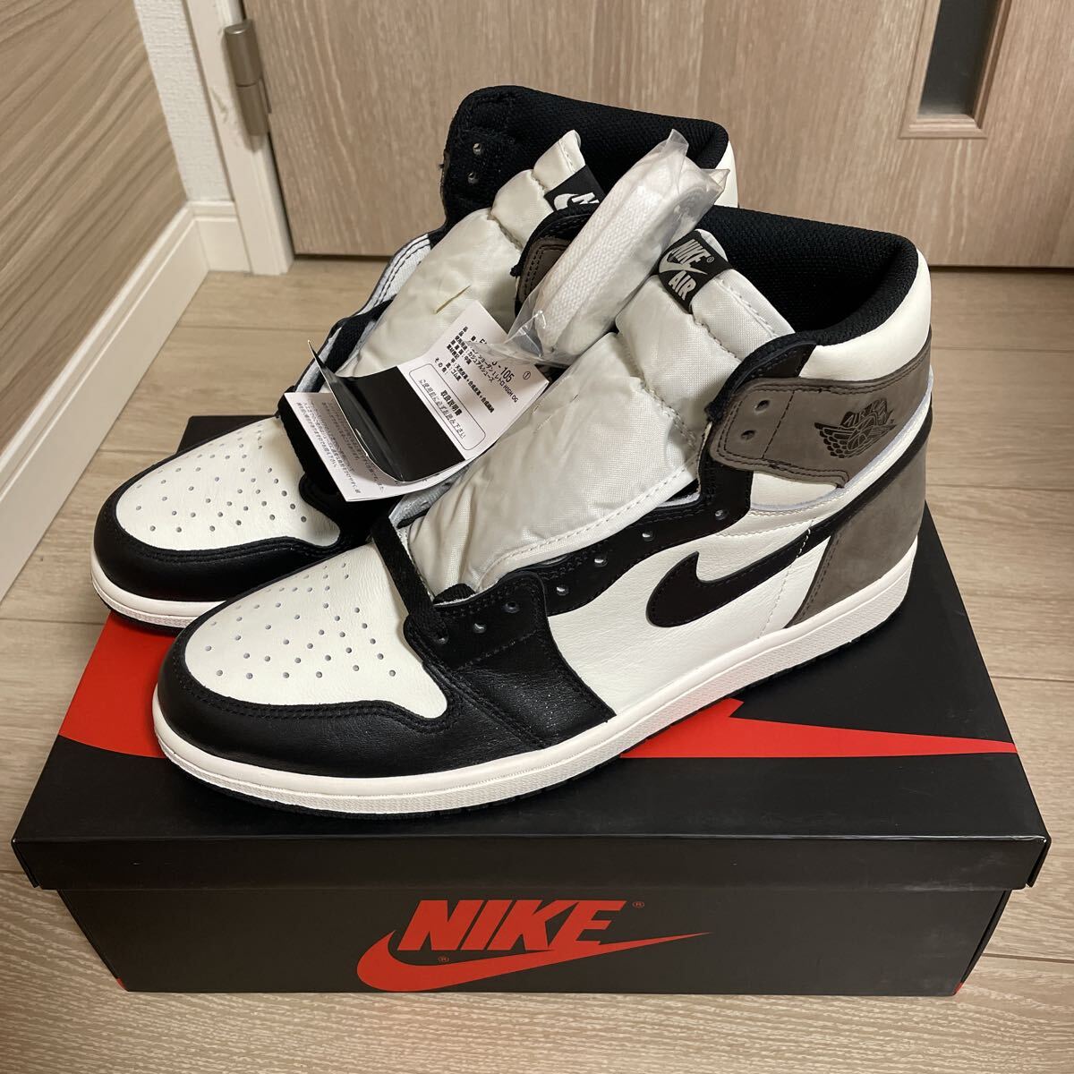 NIKE AIR JORDAN1 RETRO HIGH OG SAIL DARK MOCHA 555088-105 темный мокка Nike воздушный Jordan 28.5cm с коробкой не использовался товар 