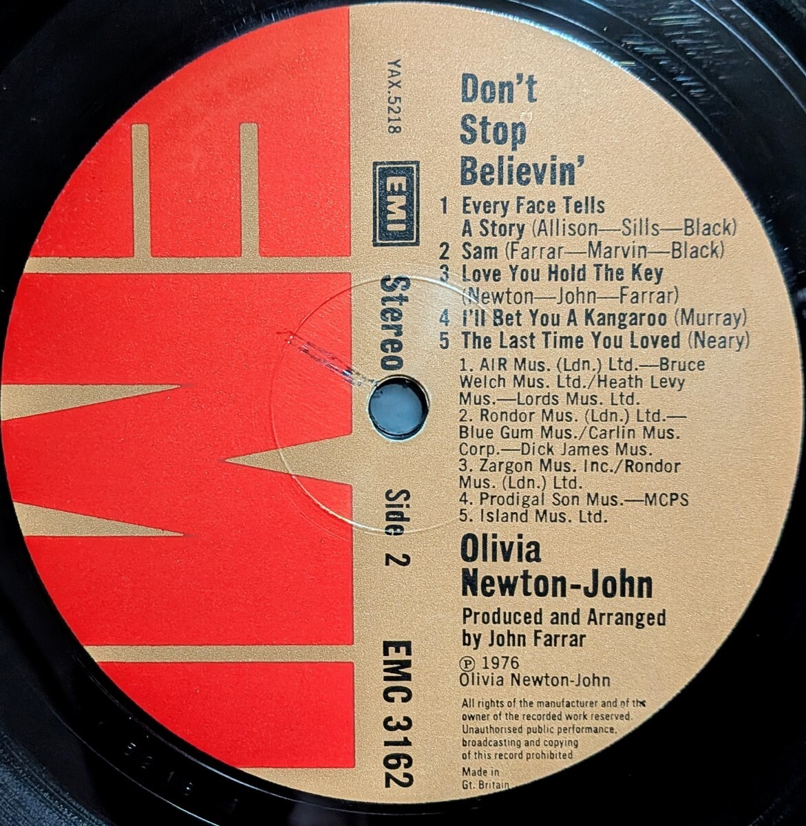 Olivia Newton John−Don't Stop Believin'★英Orig.盤_画像4