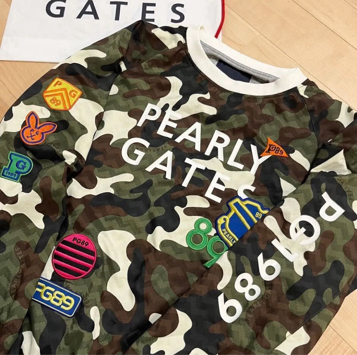 ★パーリーゲイツ カモワッペン 迷彩柄スニード ブルゾン メンズ ★送料無料 正規品_画像1