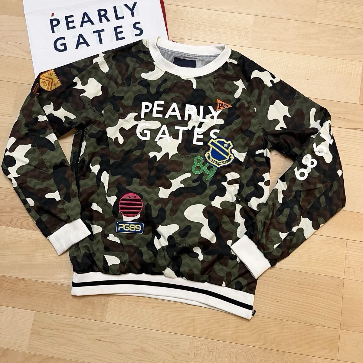 ★パーリーゲイツ カモワッペン 迷彩柄スニード ブルゾン メンズ ★送料無料 正規品_画像2