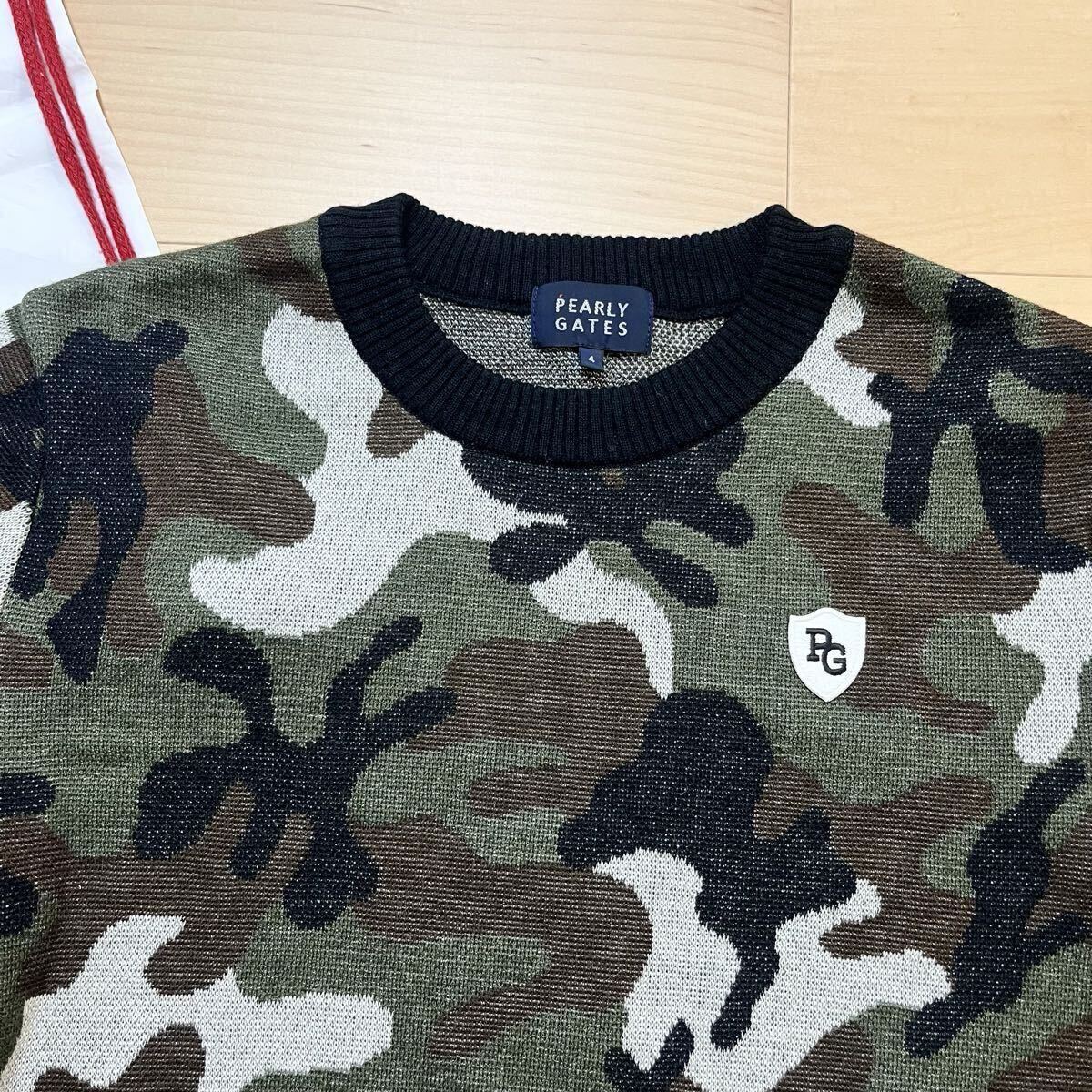 ★美品　パーリーゲイツ　カモ　迷彩柄ニット　セーター　メンズ　★送料無料　正規品_画像5
