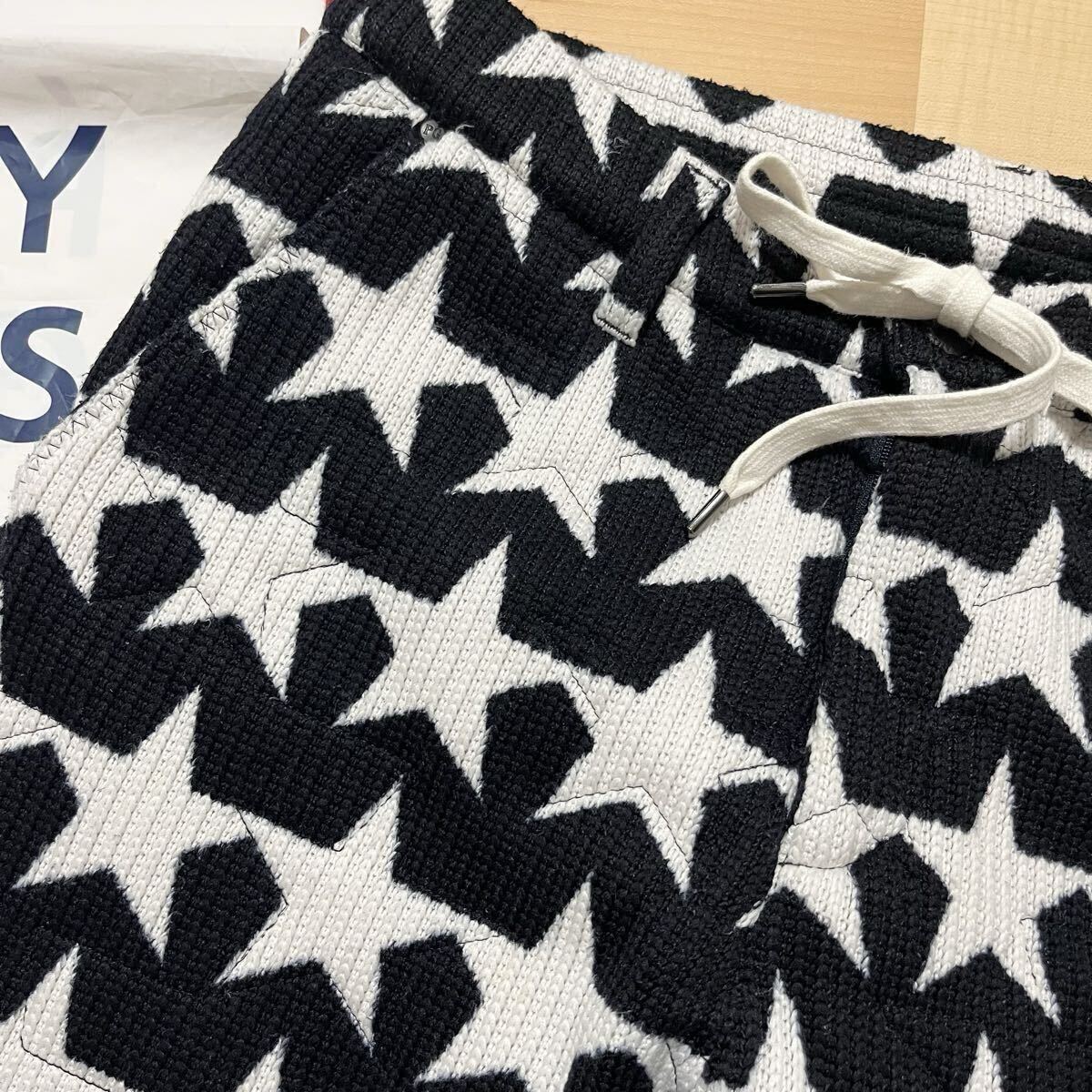 ★パーリーゲイツ スター 星柄 裏地付きキルティングパンツ ジョガー裾リブパンツ メンズ ★送料無料 正規品_画像3