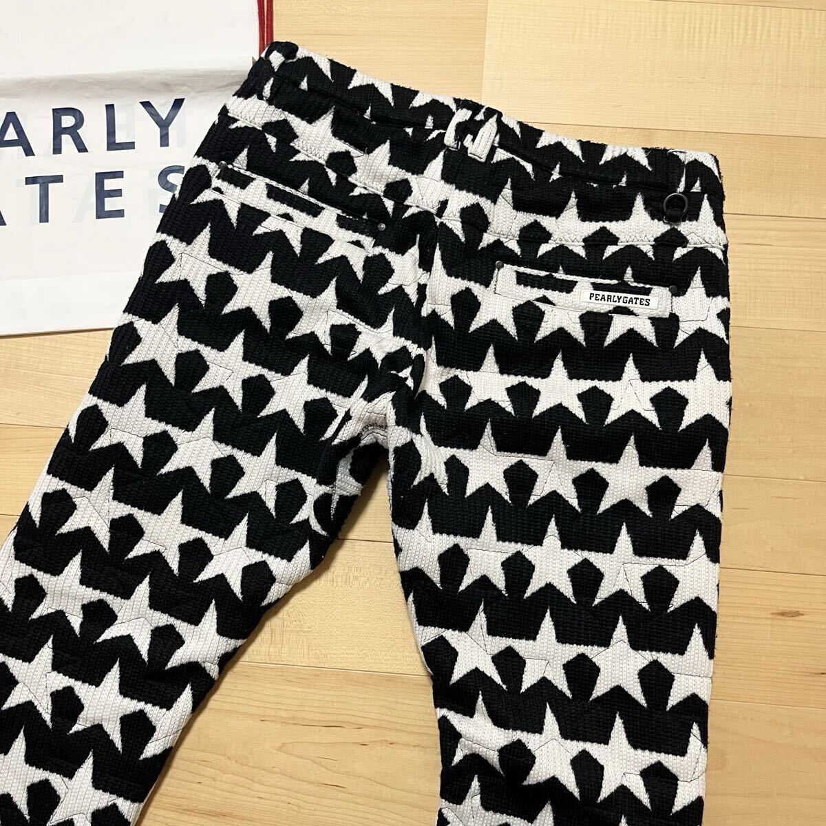 ★パーリーゲイツ スター 星柄 裏地付きキルティングパンツ ジョガー裾リブパンツ メンズ ★送料無料 正規品_画像5