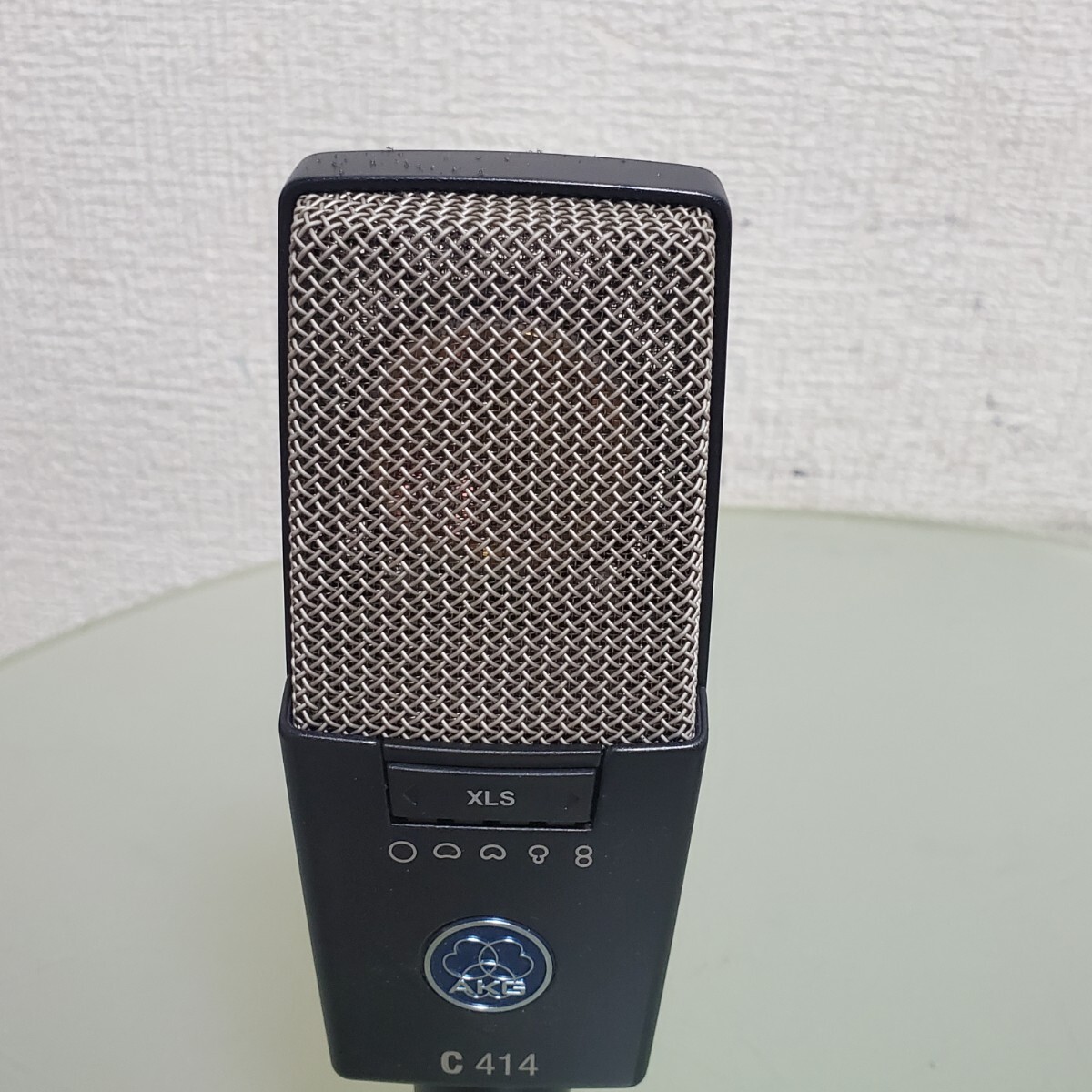 AKG C414 コンデンサーマイク XLS マイクロホン マイク 音響 機材 マイクホルダー 美品