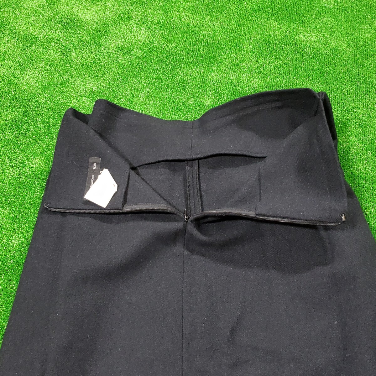 YOHJI YAMAMOTO ヨウジヤマモト NOIR ノアール ウールスカート ロングスカート ブラック 3 約L相当 リボン ノワール 巻きスカート 毛 Y's_画像8