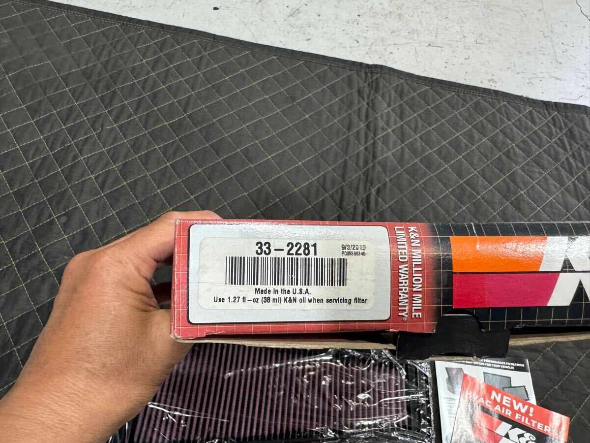 新品未使用 在庫処分 K&N エアフィルター FJクルーザー北米仕様 ハイフローエアーフィルター_画像2