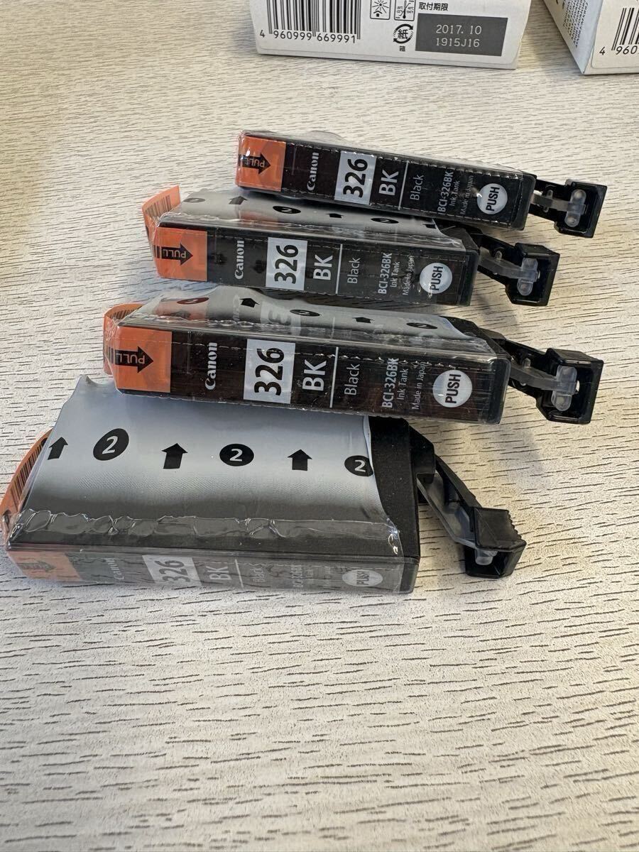 早708-184 Canon インク BCI-326 BK 325 キャノン 期限切れ 純正品 まとめ売り カートリッジ プリンター_画像4