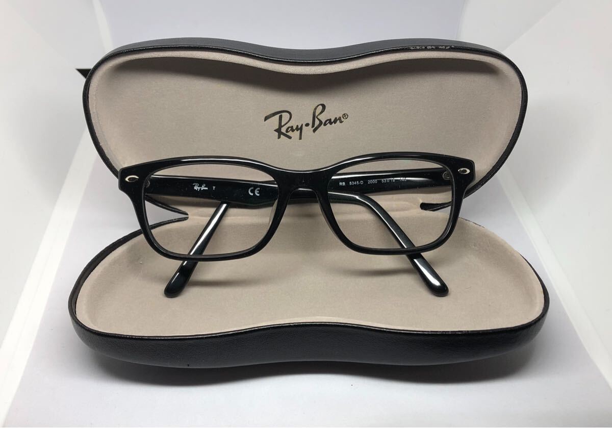 ★美品 希少★Ray-Banレイバン RB5345-D 2000 伊達眼鏡 *667_画像1