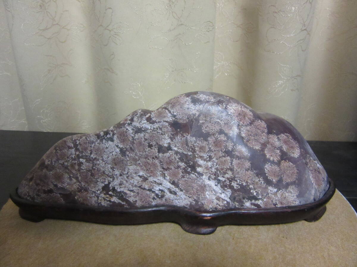 白山紋石　磨き飾り石　美石　和洋の飾り品　インテリア_画像1