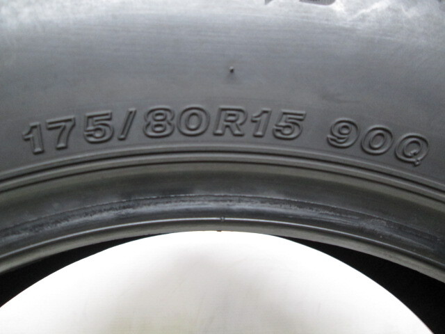 M3-156(送料無料/代引きOK)ランクE 中古 美品 バリ溝 175/80R15 BRIDGESTONE BLIZZAK DM-V3 2019年 9分山 スタッドレス 1本のみ_画像8