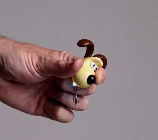  Wallace . Gromit * Gromit LED светится брелок для ключа A