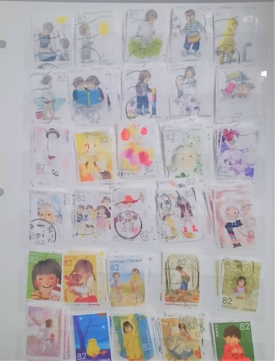 使用済　童画のノスタルジーシリーズ第1集〜第4集　全40種完揃　40枚_画像1