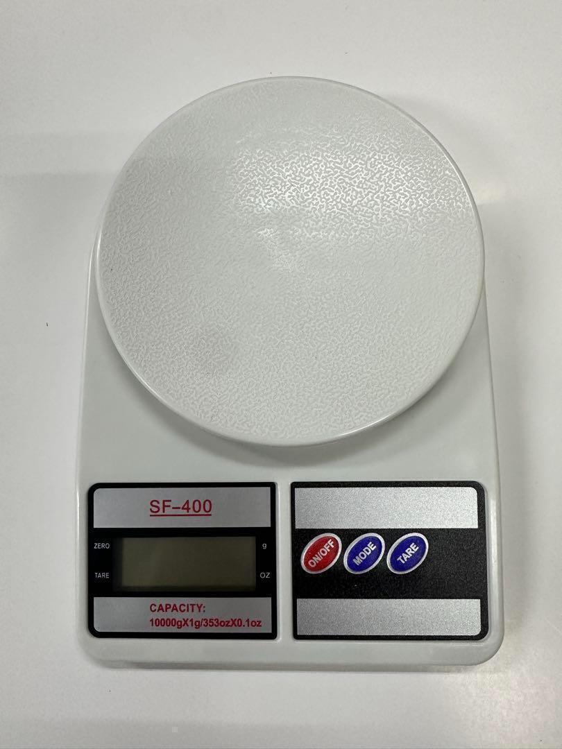 デジタルスケール 電子秤 はかり 1g~10kg ホワイト 高精度 電池おまけNO358-10081_画像6