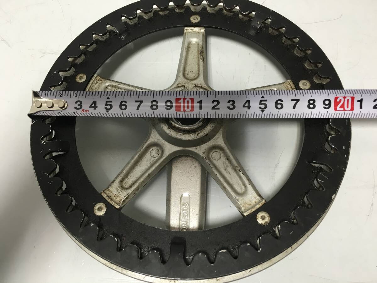 ♪SUGINO 1GC スギノ チェーンリング クランク セット 自転車 パーツ 部品 現状品 中古 (NF251028) 218-1382_画像7