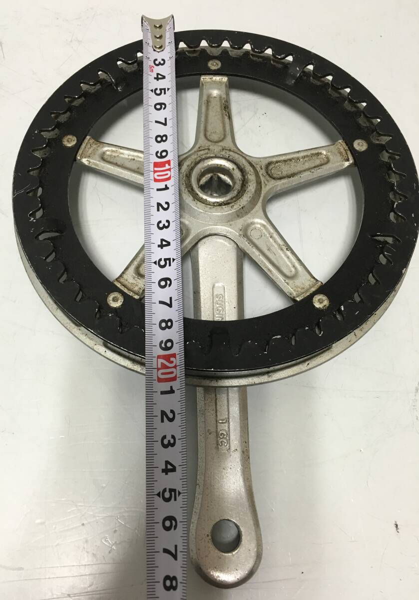 ♪SUGINO 1GC スギノ チェーンリング クランク セット 自転車 パーツ 部品 現状品 中古 (NF251028) 218-1382_画像8