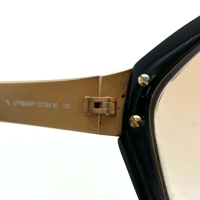.15[ раз ввод ]Christian Dior солнцезащитные очки 2319A 90 130 черный рама оттенок золота Christian ti-ruCD I одежда 