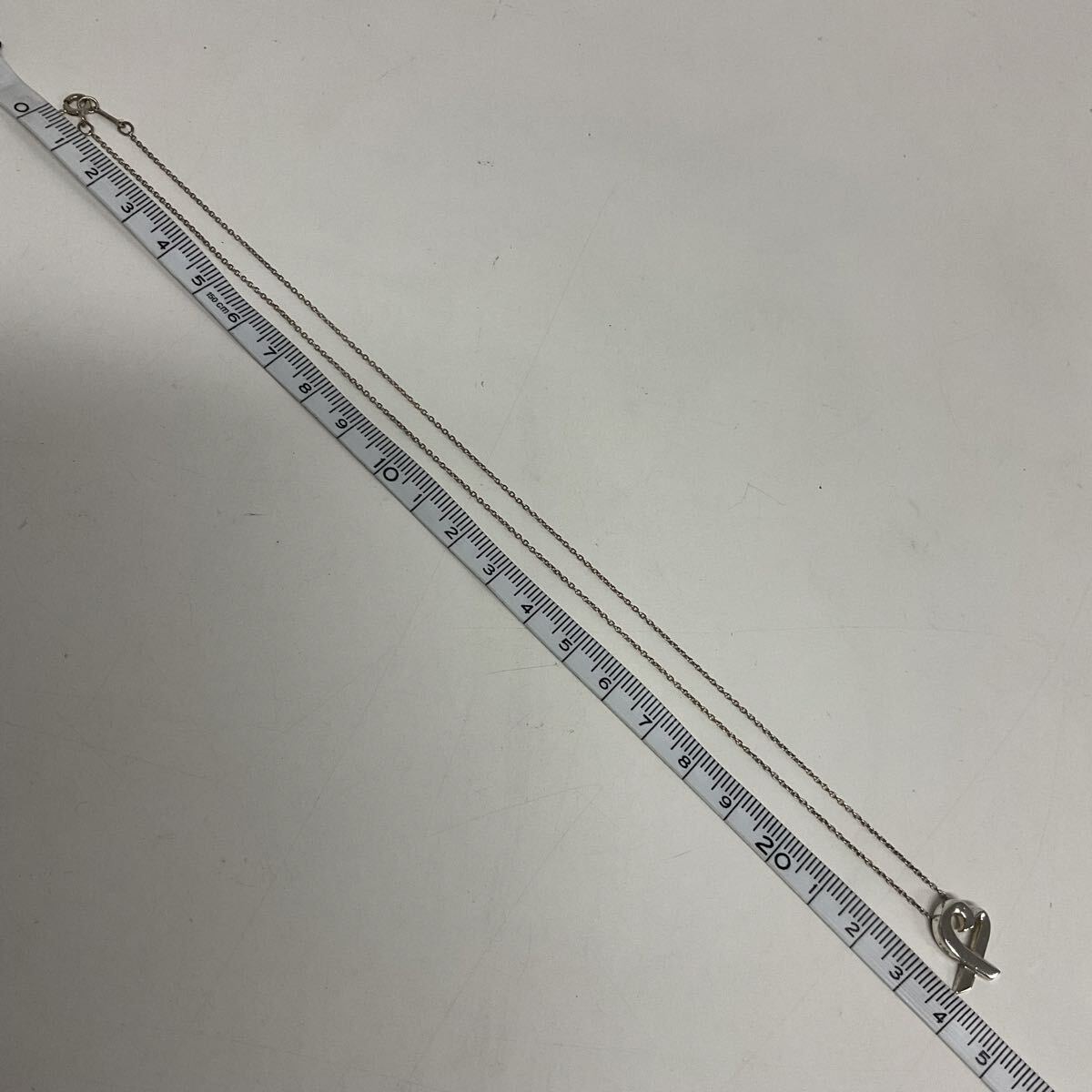 営NS008-60◆ TIFFANY＆Co. ティファニー パロマピカソ ラビングハート シルバー925 総重量2.98g ネックレス_画像4